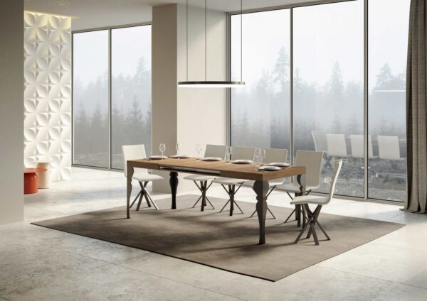 Tavolo allungabile 90x180/284 cm Paxon telaio Antracite