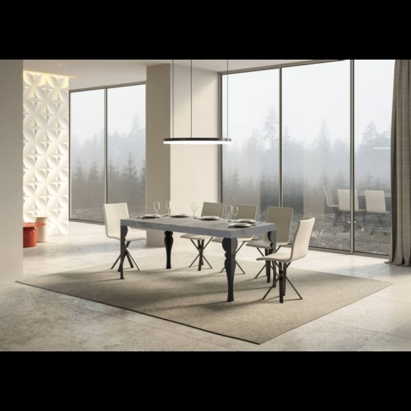 Tavolo allungabile 90x180/284 cm Paxon telaio Antracite