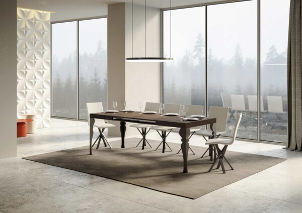 Tavolo allungabile 90x180/284 cm Paxon telaio Antracite