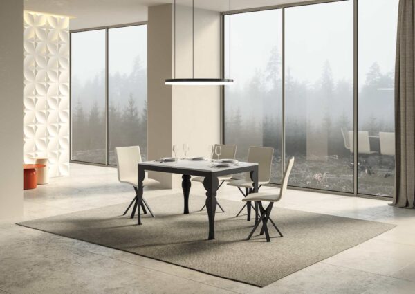 Tavolo allungabile 90x120/224 cm Paxon Evolution telaio Antracite