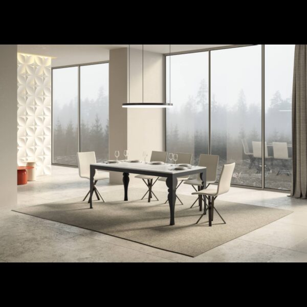 Tavolo allungabile 90x180/284 cm Paxon Evolution telaio Antracite