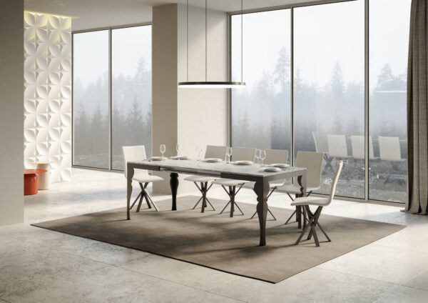 Tavolo allungabile 90x180/284 cm Paxon Evolution telaio Antracite