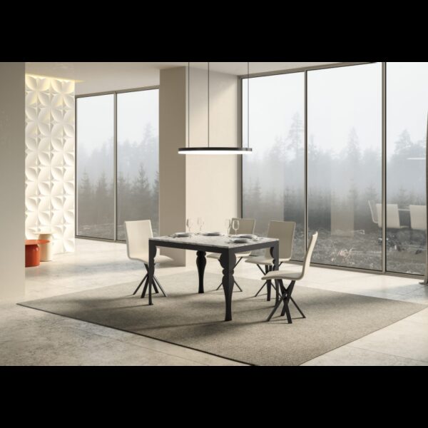 Tavolo allungabile 90x120/380 cm Paxon Evolution telaio Antracite