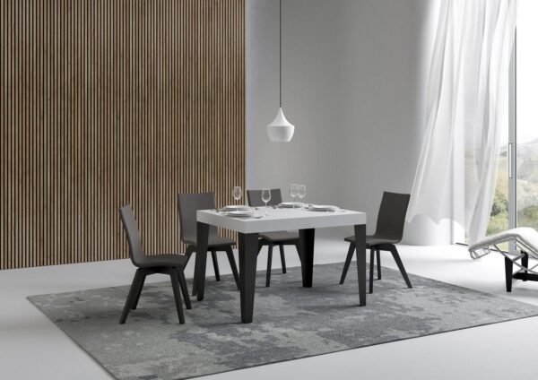 Tavolo allungabile 80x120/204 cm Flame telaio Antracite