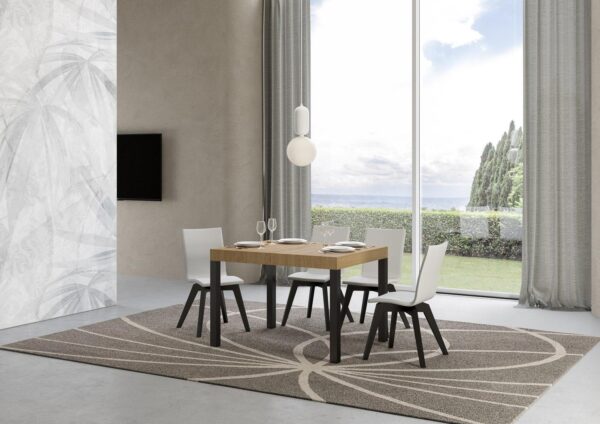 Tavolo allungabile 80x120/204 cm Everyday telaio Antracite