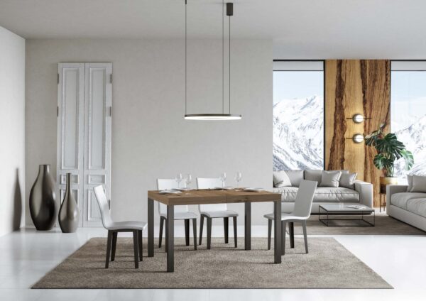 Tavolo allungabile 90x130/390 cm Everyday telaio Antracite