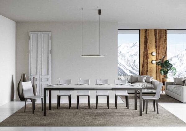 Tavolo allungabile 90x180/284 cm Everyday Evolution telaio Antracite