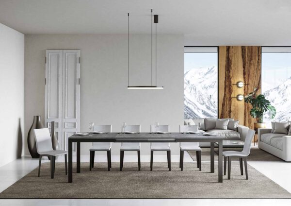 Tavolo allungabile 90x180/284 cm Everyday Evolution telaio Antracite