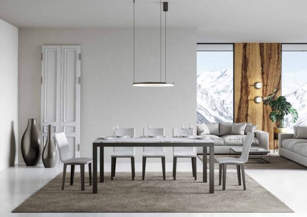 Tavolo allungabile 90x180/284 cm Everyday Evolution telaio Antracite