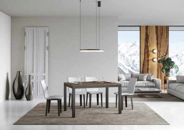 Tavolo allungabile 90x120/380 cm Everyday Evolution telaio Antracite