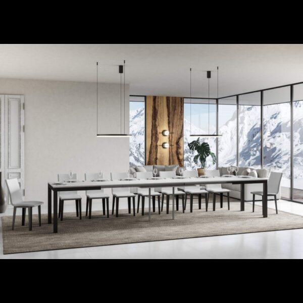 Tavolo allungabile 90x160/420 cm Everyday Evolution telaio Antracite
