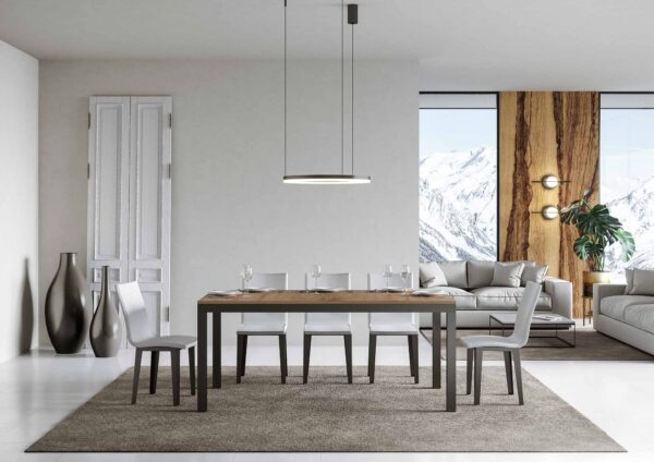 Tavolo allungabile 90x160/420 cm Everyday Evolution telaio Antracite