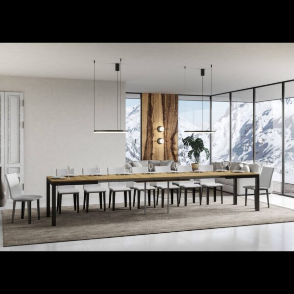 Tavolo allungabile 90x160/420 cm Everyday Evolution telaio Antracite