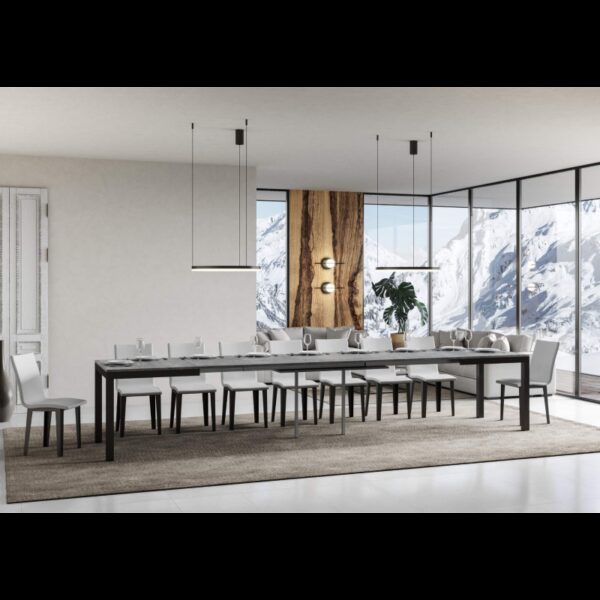 Tavolo allungabile 90x160/420 cm Everyday Evolution telaio Antracite