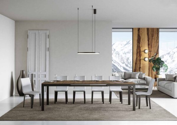 Tavolo allungabile 90x160/420 cm Everyday Evolution telaio Antracite