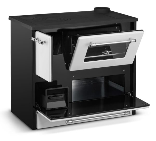 Cucina A Legna Stufa 9 Kw Bianca Beatrice L87xP51xH79 Ecodesign