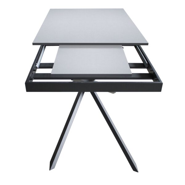 Tavolo allungabile 90x120/180 cm Ganty - bordo in tinta telaio Antracite