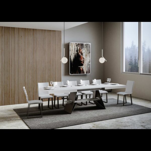 Tavolo allungabile 90x180/440 cm Baita telaio Antracite