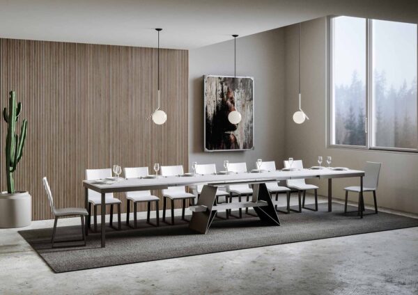 Tavolo allungabile 90x160/420 cm Baita Evolution telaio Antracite