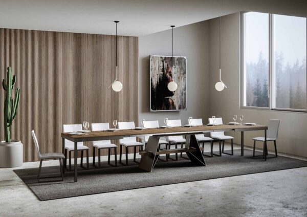 Tavolo allungabile 90x180/440 cm Baita Evolution telaio Antracite