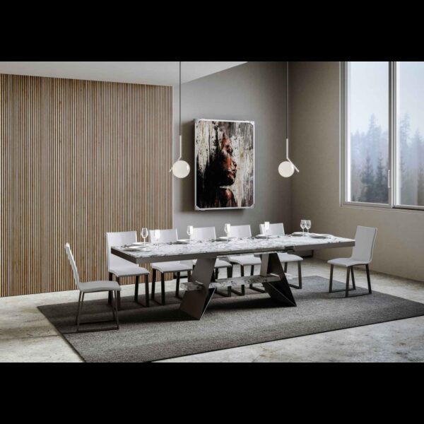 Tavolo allungabile 90x180/440 cm Baita Evolution telaio Antracite