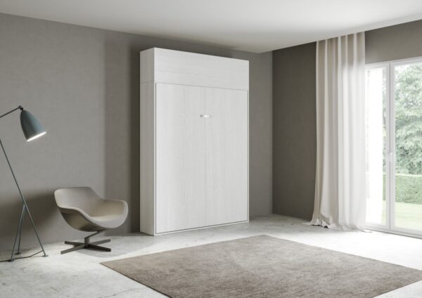 Letto a scomparsa 140 verticale Kentaro con pensile vasistas