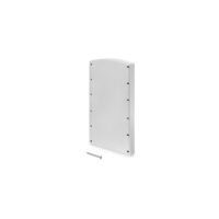 Coppia spessore laterale per appendiabiti per armadio Hang, Verniciato alluminio, Tecnoplasticato