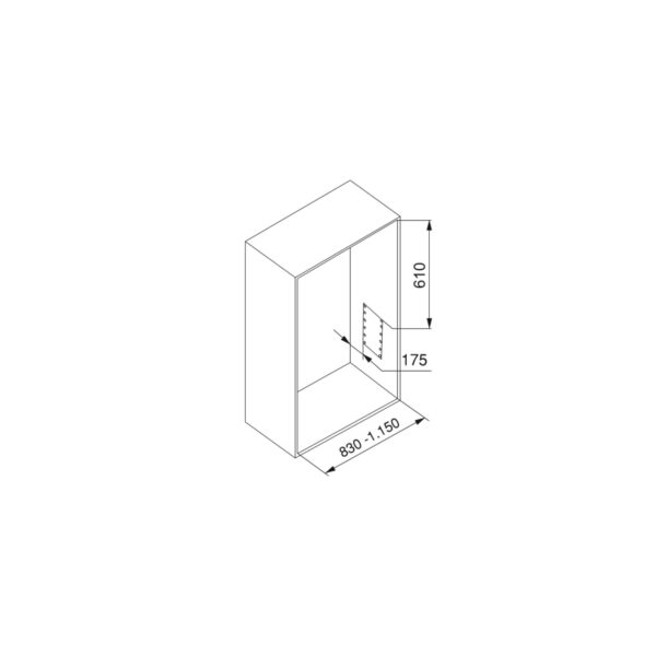 Appendiabiti per armadio Hang, 830 - 1150, Cromato brillo, Acciaio e Tecnoplastica.