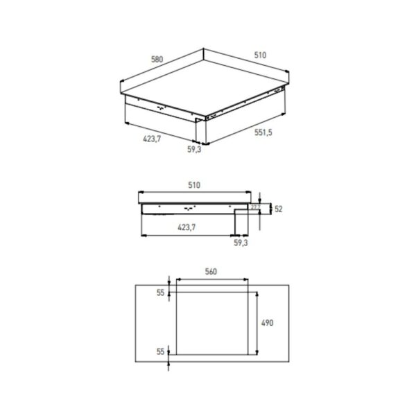 GRUNDIG GIEI623472MN Piano cottura induzione 60