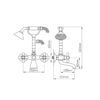 Miscelatore Lecce Classic con doccetta ottone antico