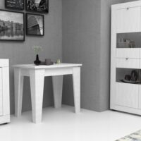Consolle allungabile Natron bianco 50x90 cm