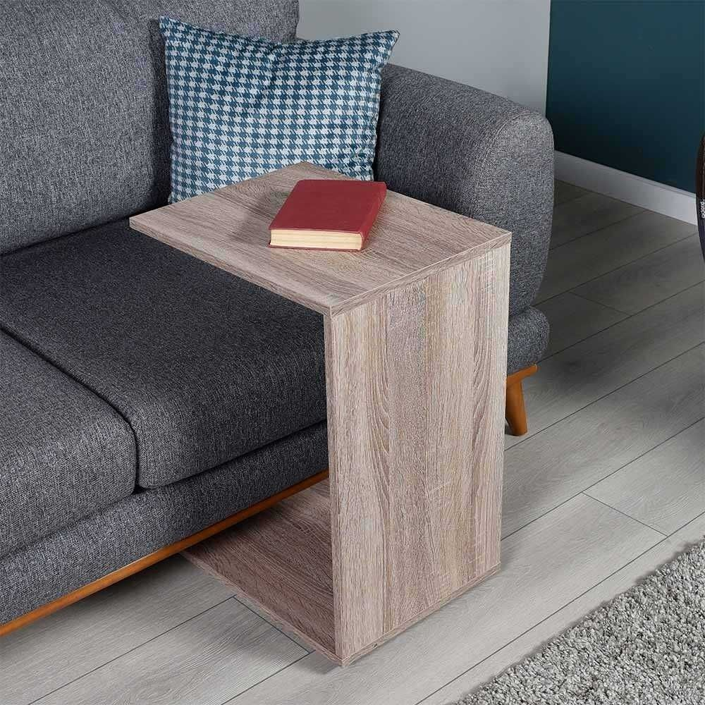 Tavolino per divano porta pc SHP09LT1 rovere tartufo