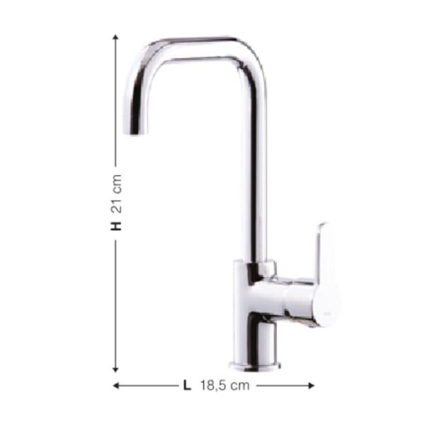 Miscelatore Lento granito nero mat