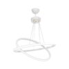 Lampada a sospensione Muso due anelli bianchi Led MDL4438