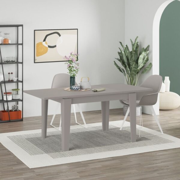 Tavolo allungabile Megaron tortora light mocha 120x80 cm