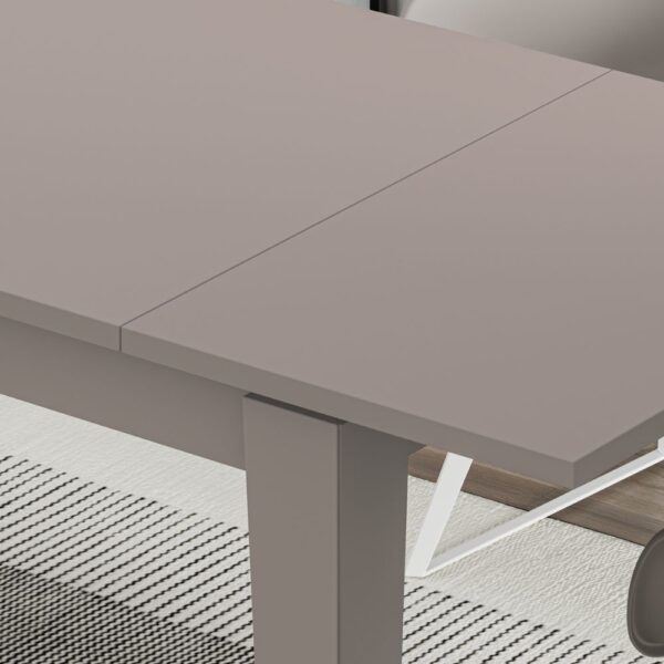 Tavolo allungabile Megaron tortora light mocha 120x80 cm