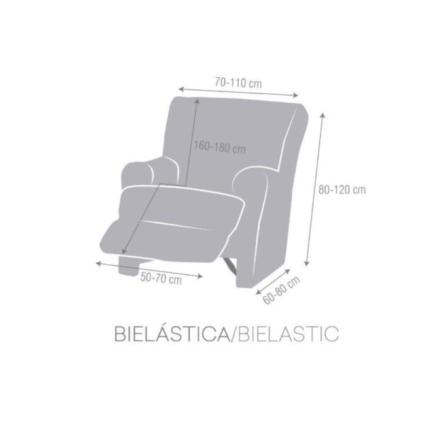 Copripoltrona Jaz recliner beige 70-110