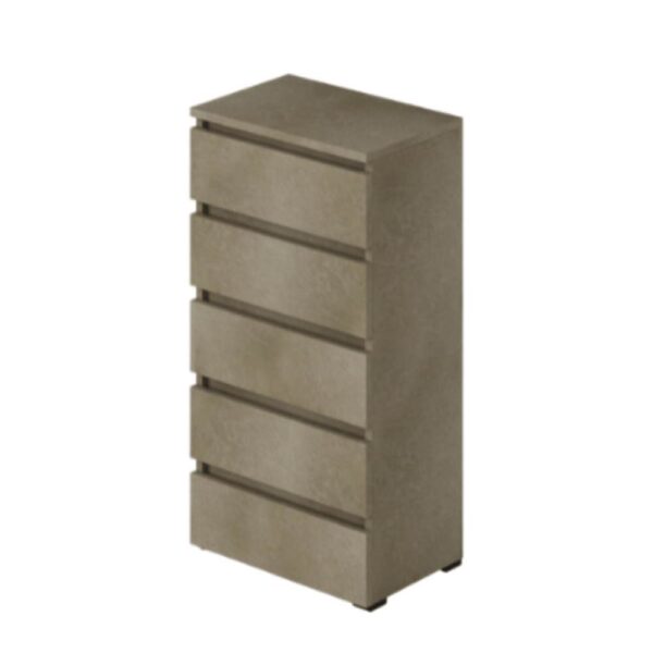 Cassettiera argilla 5 cassetti 47x40x127H