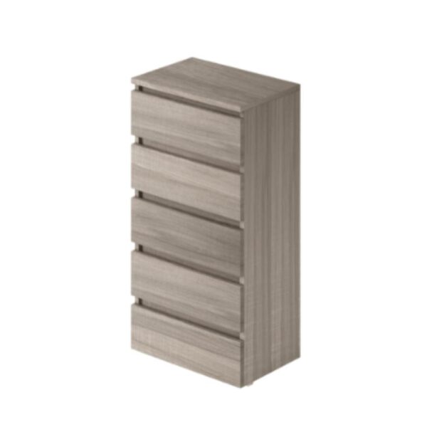 Cassettiera olmo 5 cassetti 47x40x127H
