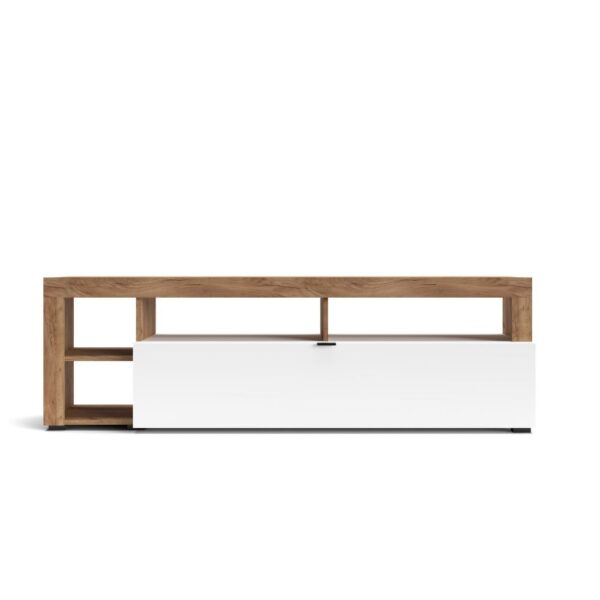 Mobile porta tv Nexon 184 colore rovere tabacco e bianco