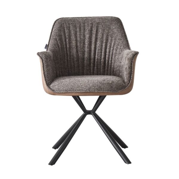 Sedia Aseat seduta colore grigio con retro colore tortora