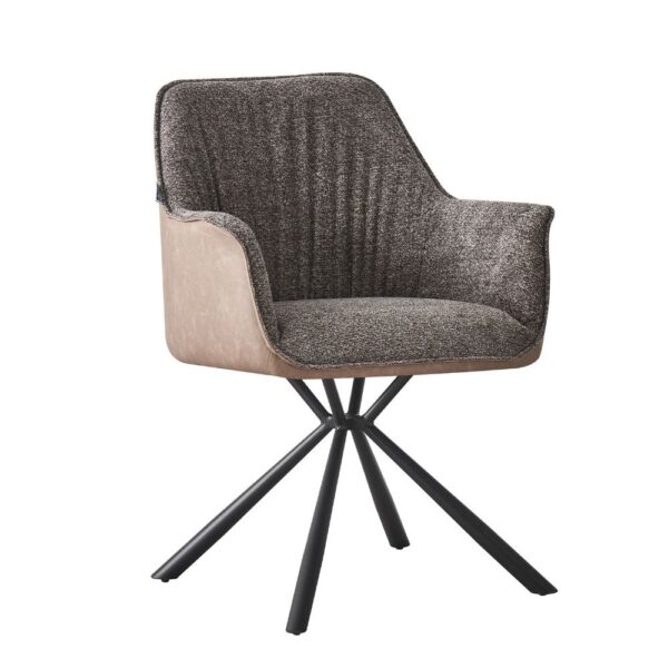 Sedia Aseat seduta colore grigio con retro colore tortora