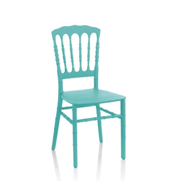 Sedia Glinda in polipropilene verde tiffany
