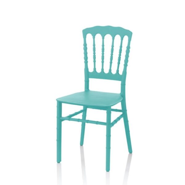 Sedia Glinda in polipropilene verde tiffany