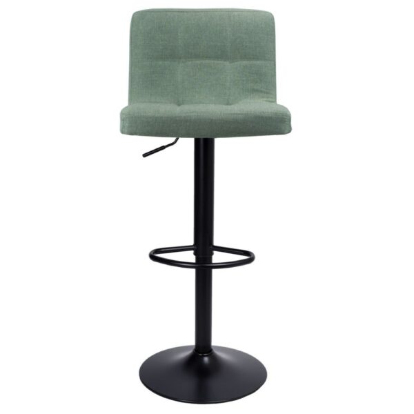 Sgabello regolabile Mosva colore menta con gambe nere opache