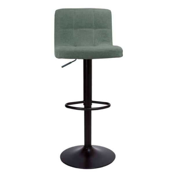 Sgabello regolabile Mosva colore menta con gambe nere opache