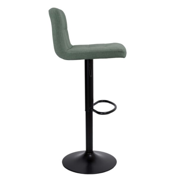 Sgabello regolabile Mosva colore menta con gambe nere opache