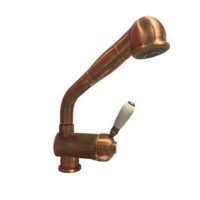 Miscelatore da cucina doccetta estraibile Paini CUCINA 64RA566ANT rame antico