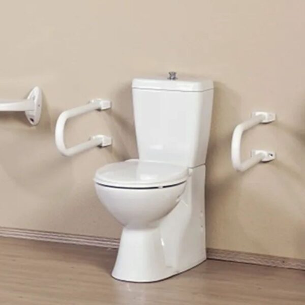 Maniglia di sicurezza pieghevole per disabili colore bianco