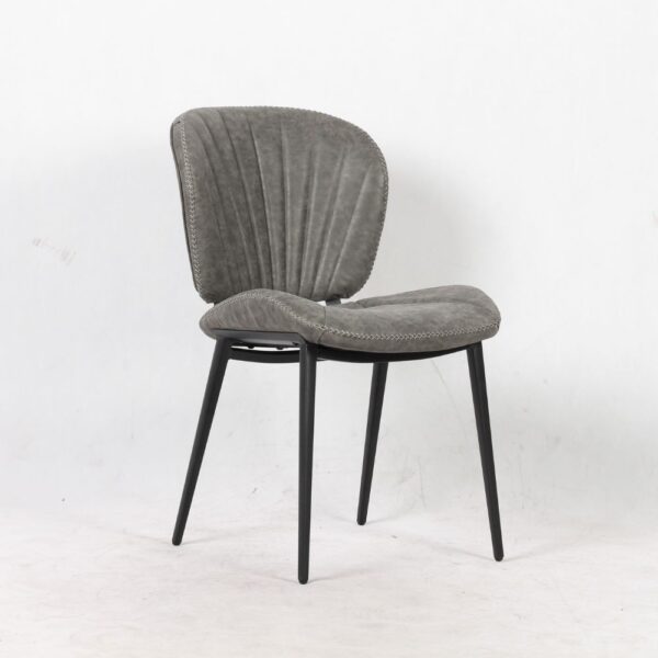 Sedia Elice colore grigio chiaro gambe in metallo colore nero